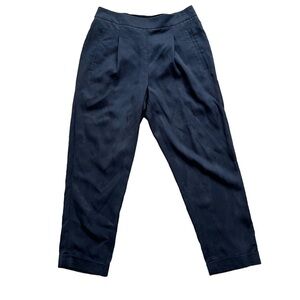 BCBG MAXAZRIA Pull On Cropped Navy Pants sz XXS Runs large